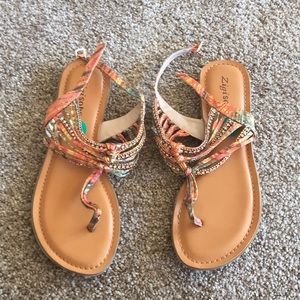 Warm colors sandals. Comfy